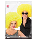 Top Quality Yellow Oversized Afro Wig In Polybag