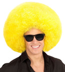 Top Quality Yellow Oversized Afro Wig In Polybag