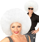 Top Quality White Oversized Afro Wig In Polybag