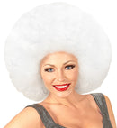 Top Quality White Oversized Afro Wig In Polybag