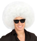 Top Quality White Oversized Afro Wig In Polybag
