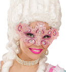 Pink Noblesse Lace Eyemask Decorated  & Gems