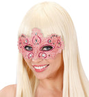 Pink Noblesse Lace Eyemask Decorated  & Gems