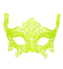 Neon Yellow Lace Eyemask