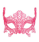 Neon Pink Lace Eyemask