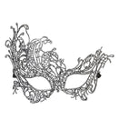 Antique Silver Baroque Lace Eyemask