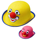 Felt Clown Bowler Pink & Yellow Assorted