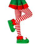 Red-White Striped Pantyhose 70 Den