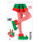 Red-White Striped Pantyhose 70 Den