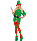 Green-Red Striped Pantyhose 70 Den