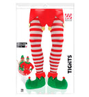 Red-White Striped Pantyhose 70 Den