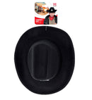 Real-Look Black Cowboy Hat With Sheriff Star Child Size