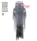 Sound Sensor Activated Animated Grim Reaper With Turning Head, Light-Up Eyes And Sound 100 Cm