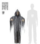 Sound Sensor Activated Talking Zombie With Moving Jaw & Light Up Eyes 160 Cm - Speaks 3 Different Rhymes 