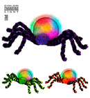 12 Color Changing Light Spiders 30 Cm - In Display Box - 3 Colors Ass.