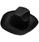 Real Look Black Cowboy Hat