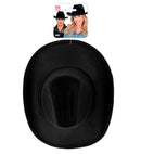 Real Look Black Cowboy Hat