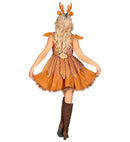Reindeer  Dress With Petticoat, Headpiece 