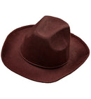 Real Look Brown Cowboy Hat
