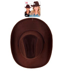 Real Look Brown Cowboy Hat