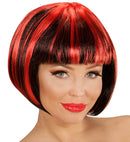 Black-Red Fashion Streaks Wig Inpolybag