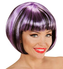 Black-Purple Fashion Streaks Wig In Polybag