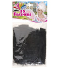 50 Feathers Black - Abt. 10 Cm