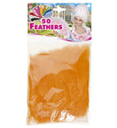 50 Feathers Orange - Abt. 10 Cm