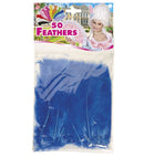50 Feathers Blue - Abt. 10 Cm