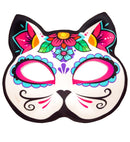 Dia De Los Muertos Cat Chinless Fabric Mask