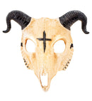 Satanic Ram Skull Mask Hard Plastic
