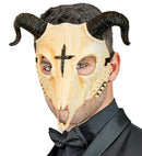 Satanic Ram Skull Mask Hard Plastic
