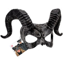 Mask With Horns Hard Plastic