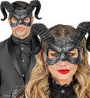 Mask With Horns Hard Plastic