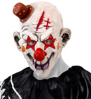 Killer Clown Full Head Mask With Mini Hat