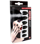 Set Of 12 Self-Adhesive Black Stiletto Nails