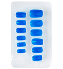 Set Of 12 Self-Adhesive Neon Blueairbrush Nails