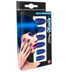 Set Of 12 Self-Adhesive Blue Y Nails