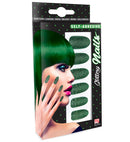Set Of 12 Self-Adhesive Emerald Y Nails