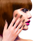 Set Of 12 Self-Adhesive Copper Y Nails