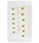 Set Of 12 Self-Adhesive Glow In The Dark Spider Nails