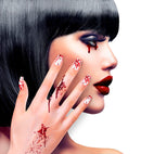 Set Of 12 Self-Adhesive Bloody Nails