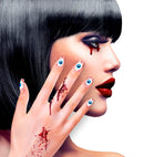 Set Of 12 Self-Adhesive Eyes Nails
