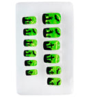 Set Of 12 Self-Adhesive Neon Haunted Nails