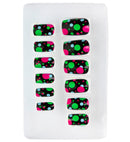 Set Of 12 Self-Adhesive Neon Dotsnails