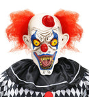 Killer Clown Mask With Hair & Mini Hat