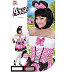 Pink Mouse  Dress, Cuffs, Ears 