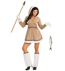 Eskimo  Hooded Dress, Leg Warmers, Gloves 