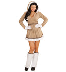 Eskimo  Hooded Dress, Leg Warmers, Gloves 