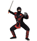 Flaming Dragon Ninja  Overalls With Armour, Mask 
